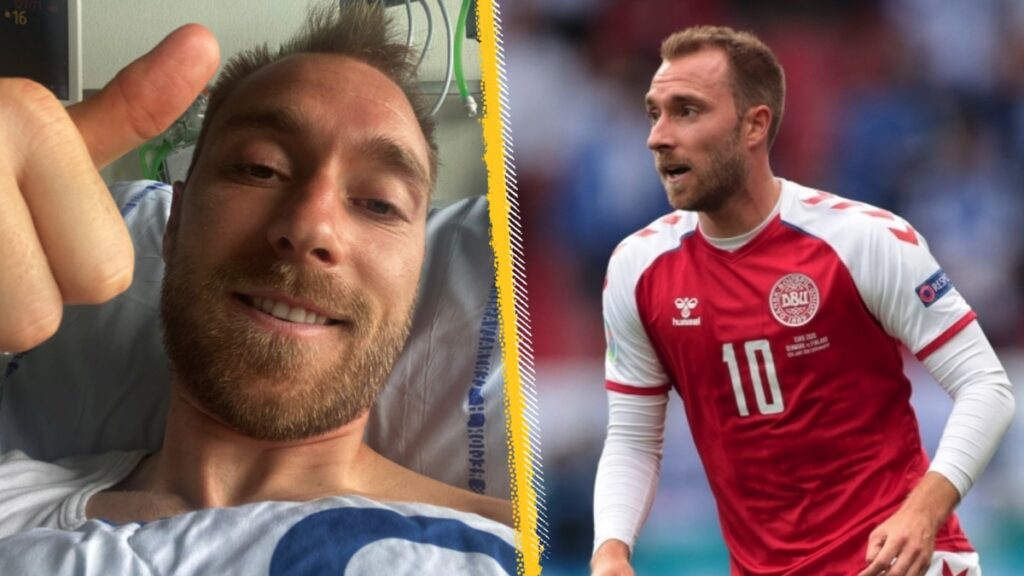 Christian Eriksen in hospital