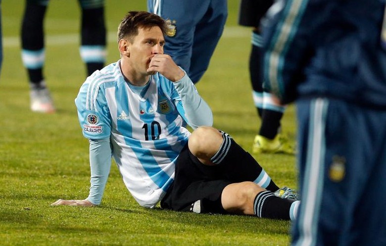 Messi đã từng khóc ở Copa