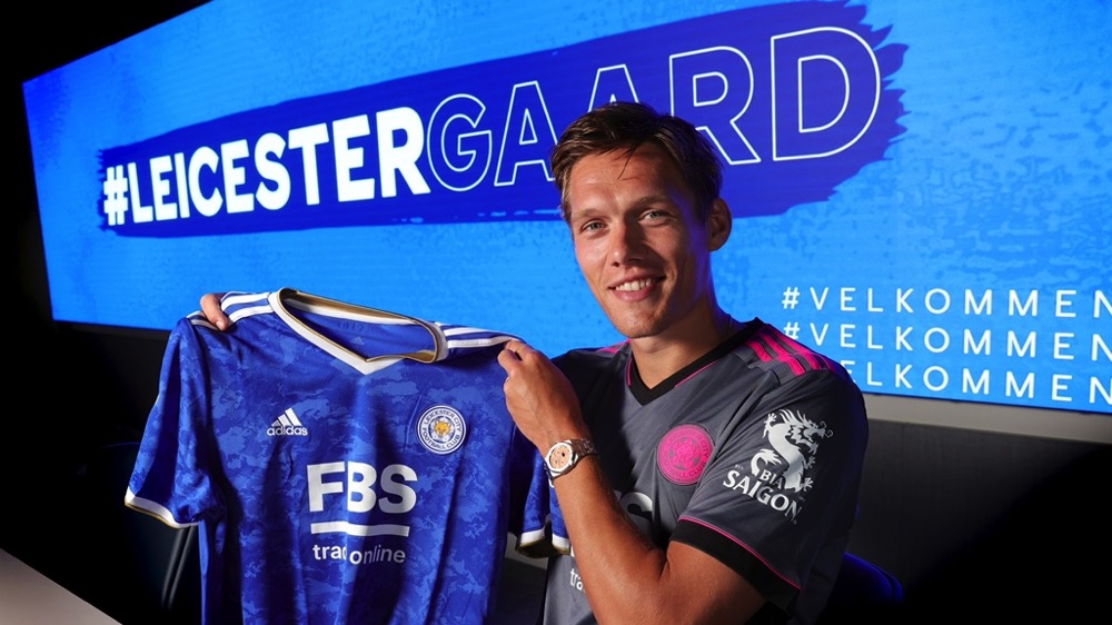 Jannik Vestergaard trong ngày ra mắt ở Leicester City