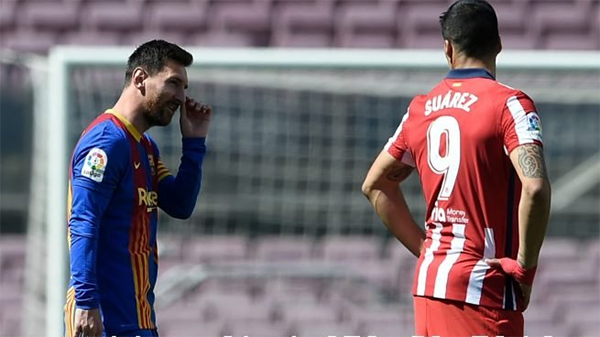 Suarez từng gọi điện mời Messi đến Ateltico
