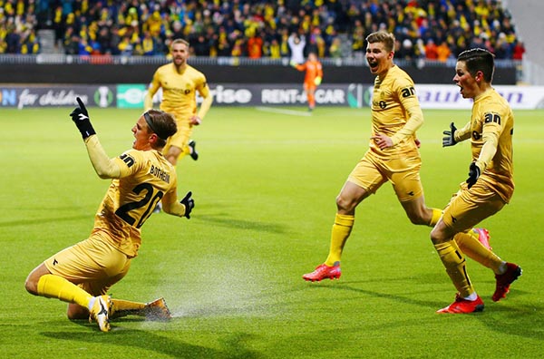 Erik Botheim (số 20) ghi 2 bàn và có 3 pha kiến tạo cho Bodo Glimt