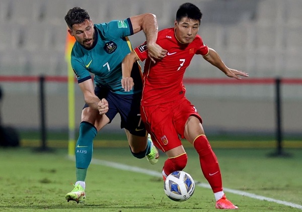 Australia đã mất vị trí thứ 2 ở bảng B sau trận hòa Trung Quốc ở vòng loại thứ 3 World Cup 2022 khu vực châu Á