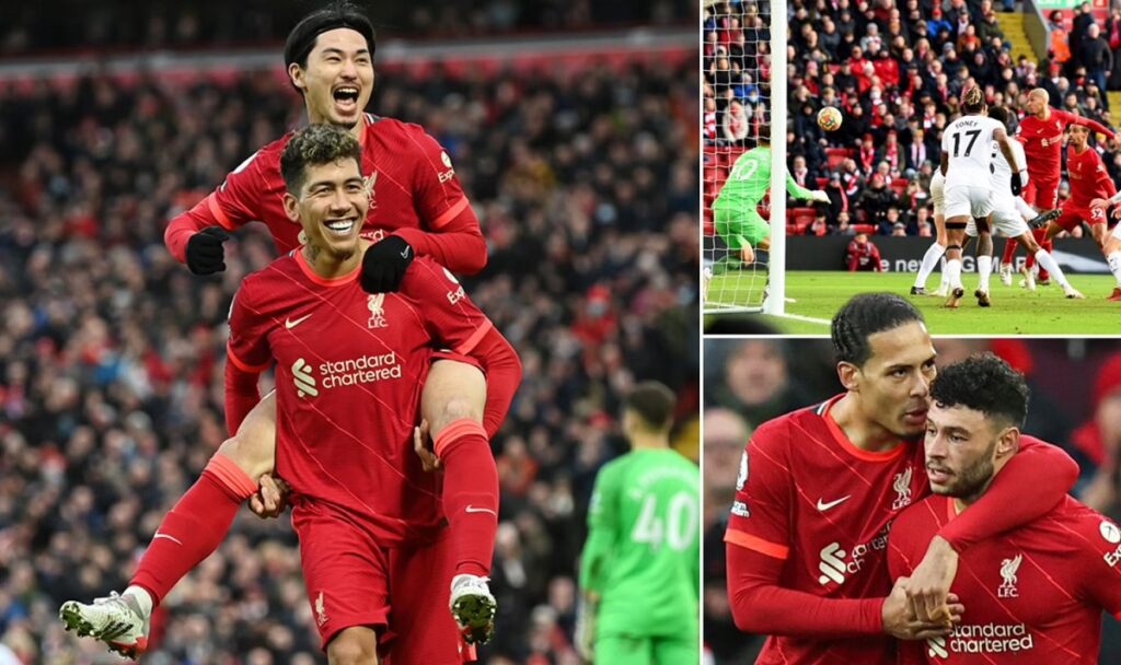 Liverpool dễ dàng đánh bại Brentford 3-0 ở vòng 22 Ngoại Hạng Anh
