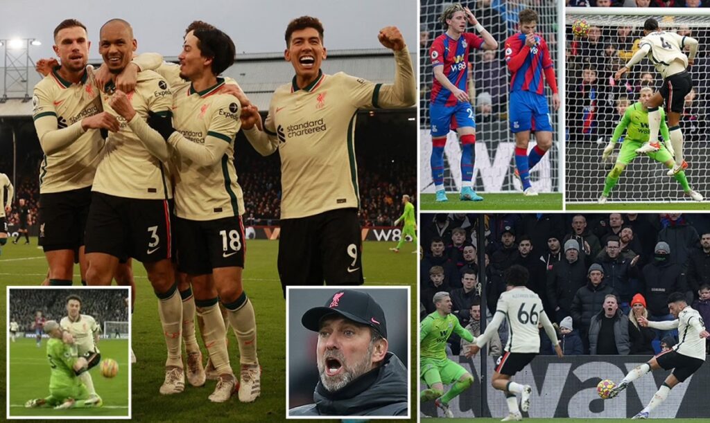 Liverpool thắp lại hy vọng vô địch sau chiến thắng trước Crystal Palace ở vòng 23 Ngoại Hạng Anh
