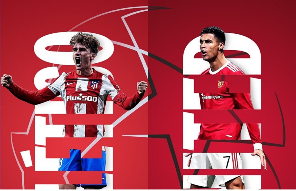 Atletico Madrid vs Man Utd là màn đối đầu rất được chờ đợi ở vòng 1/8 Champions League